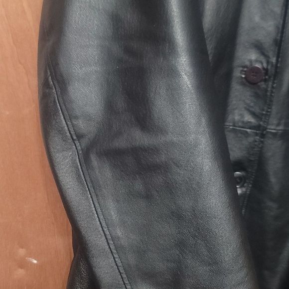 𝅺WOMEN'S venezia Vitale leather coat. Size 62 - Picture 5 of 6